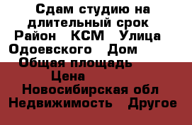 Сдам студию на длительный срок › Район ­ КСМ › Улица ­ Одоевского › Дом ­ 1/2 › Общая площадь ­ 20 › Цена ­ 9 000 - Новосибирская обл. Недвижимость » Другое   